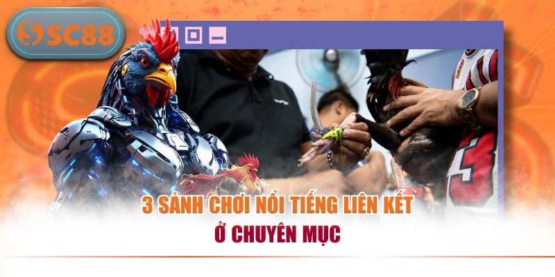 3 sảnh chơi nổi tiếng liên kết ở chuyên mục